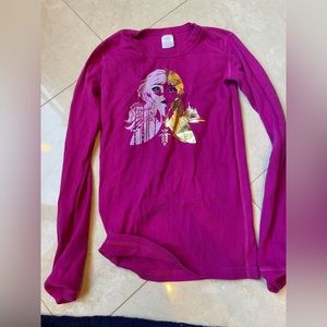 Frozen ribbed long sleeve